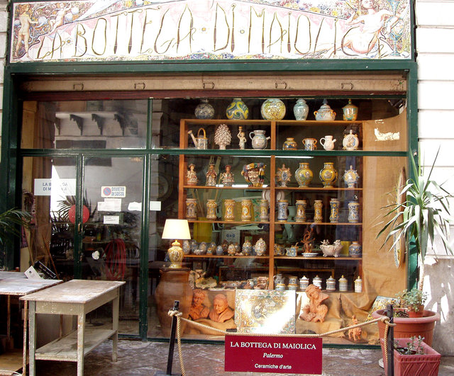 Palermo, pracownia ceramiczna