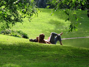 Oslo odpoczynek w parku