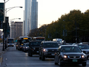 Nowy wieżowiec niedaleko McCormick Place