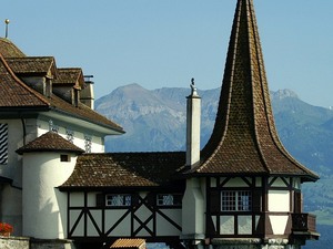 Oberhofen zamek - wieżyczka