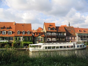 Bamberg statek w Kleine Venedig