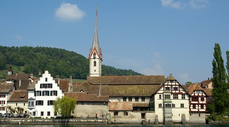 Stein am Rhein widok na dawne opactwo