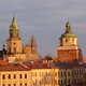 Lublin w kolorach zachodzącego słońca