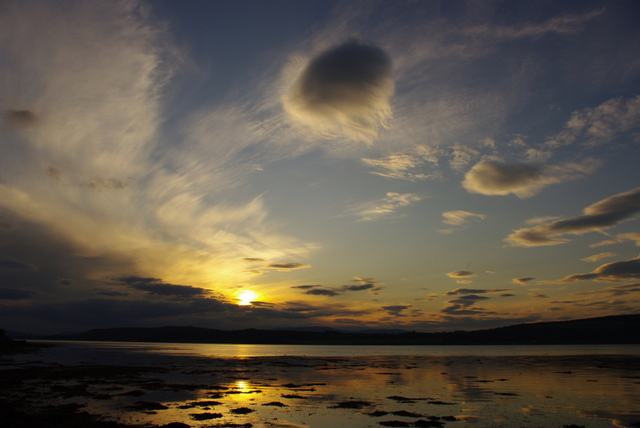 zachód nad Beauly Firth