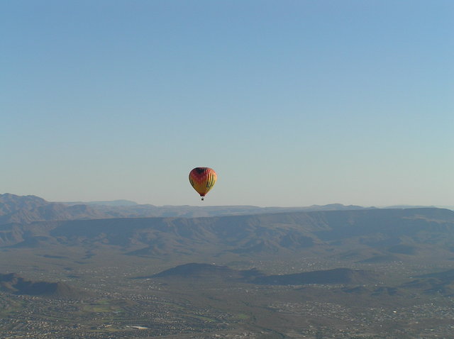 Arizona: widok z lotu balonem