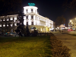 Lublin  - Hotel Europa nocą