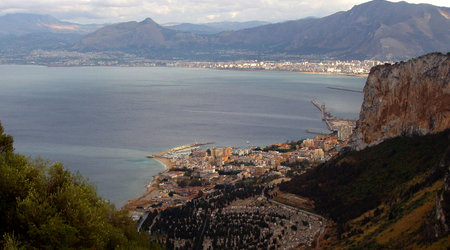 widok na Palermo z Monte Pellegrino