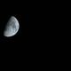 Księżyc-zdjęcie robione przez lunete.