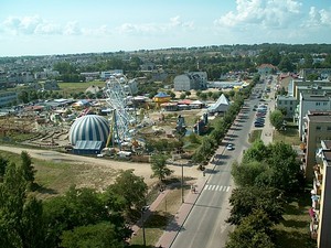 Widok z wiezy Domu ryb aka.