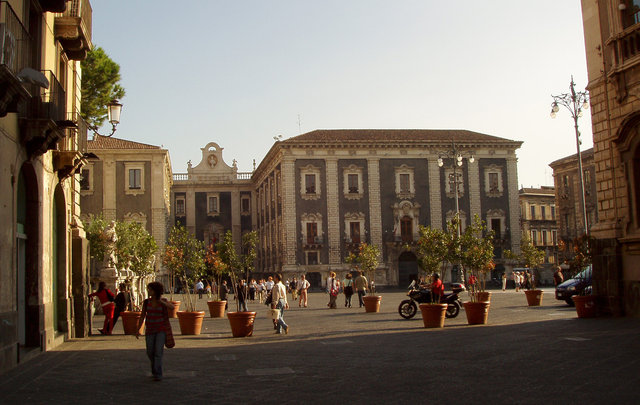 Piazza Duomo pod wieczór
