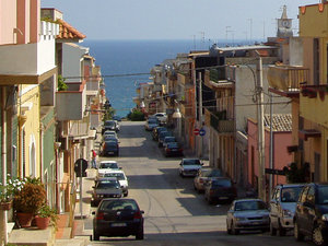 główna uliczka Portapalo prowadzi do morza