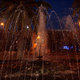 pożegnalny taniec wody w fontannie