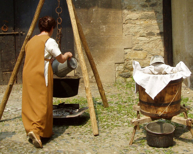 średniowieczne pranie