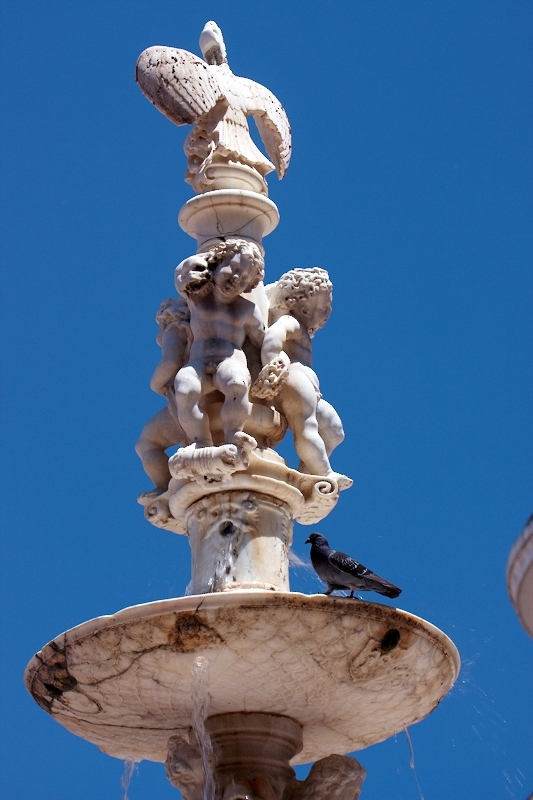 Málaga - fontanna