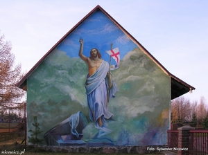 Foto Sylwester Nicewicz - Kozioł, malowidlo na scianie