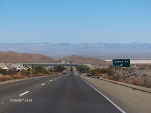 Zzyzx Road, entre Nevada y California
