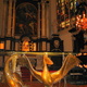 bruksela - ołtarz w katedrze na 2 pelikanach