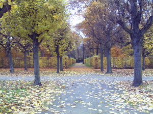 Jesienne ogrody zamku Charlottenburg