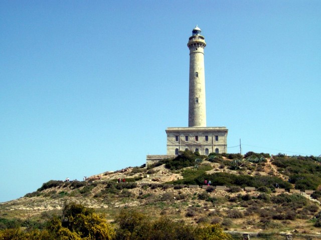 Faro de Cabo de Palos z daleka