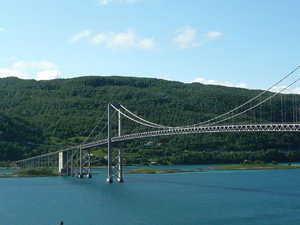 Jeden z mostów w drodze na Lofoty