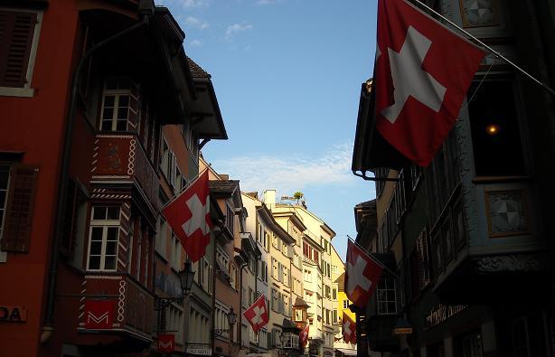 uliczka w Zurychu