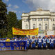 Orkiestra Falun Dafa na terenie UW