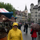 St Gallen, targ w deszczu