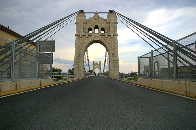 Amposta,most na rzece Ebro