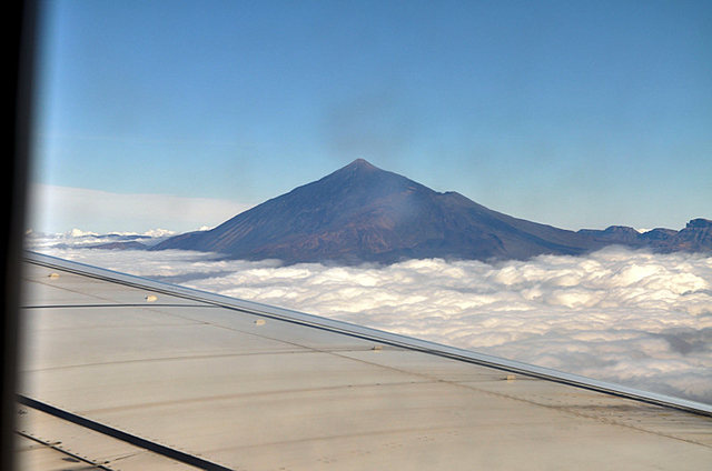 Pico del Teide z samolotu