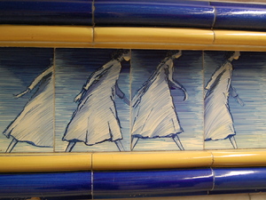 Azulejos - metro Lizbona