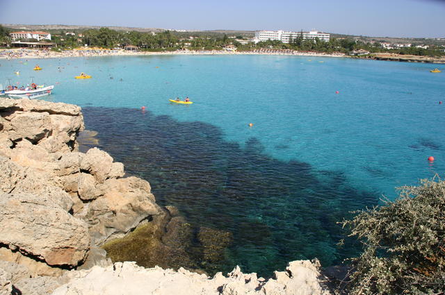 CYPR-AYIA NAPA-PIĘKNA PLAŻA