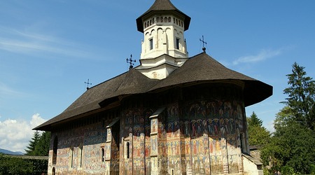 Moldovita widok monastyru
