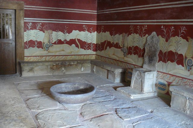 Knossos, sala tronowa