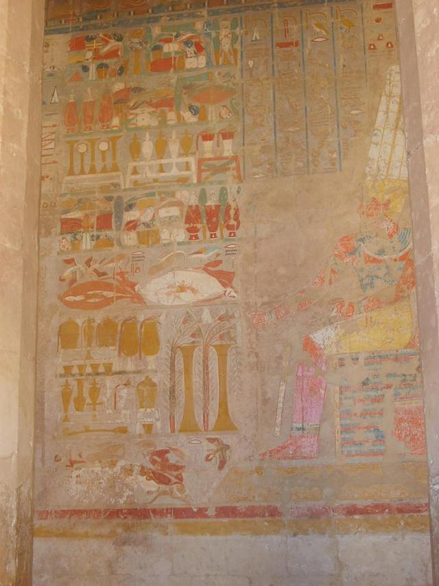 Fresk w świątyni Hatszepsut
