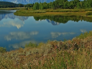 Grand Teton i jeziorko