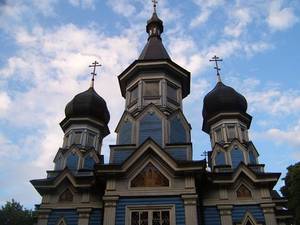 Druskienniki - błękitna cerkiew z 1865 r.