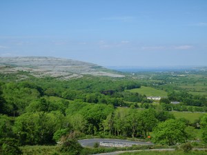 Burren widziane z przełęczy Corksrew Hill