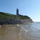 widok "zamku" od strony plaży