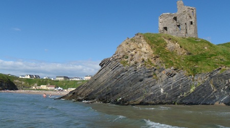 ściana "zamkowa" od strony morza
