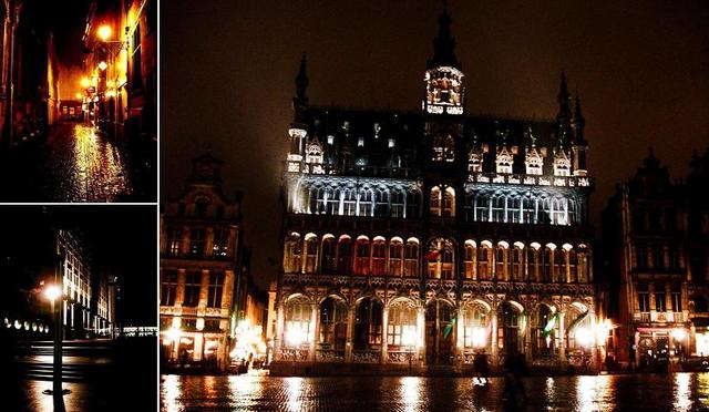 Bruksela nocą - Grand Place