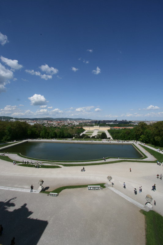 Wieden panorama miasta z Glorietty Schonnbrunn