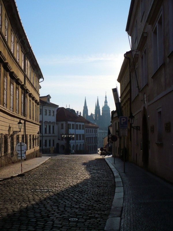Hradczany o świcie