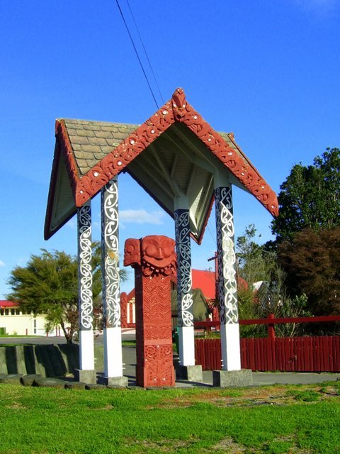 Rotorua - rzezba maoryska