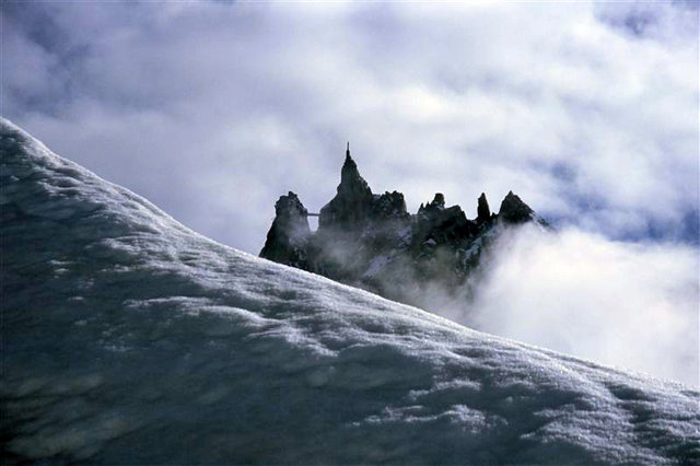 7  chamonix  francja  aguile du midi