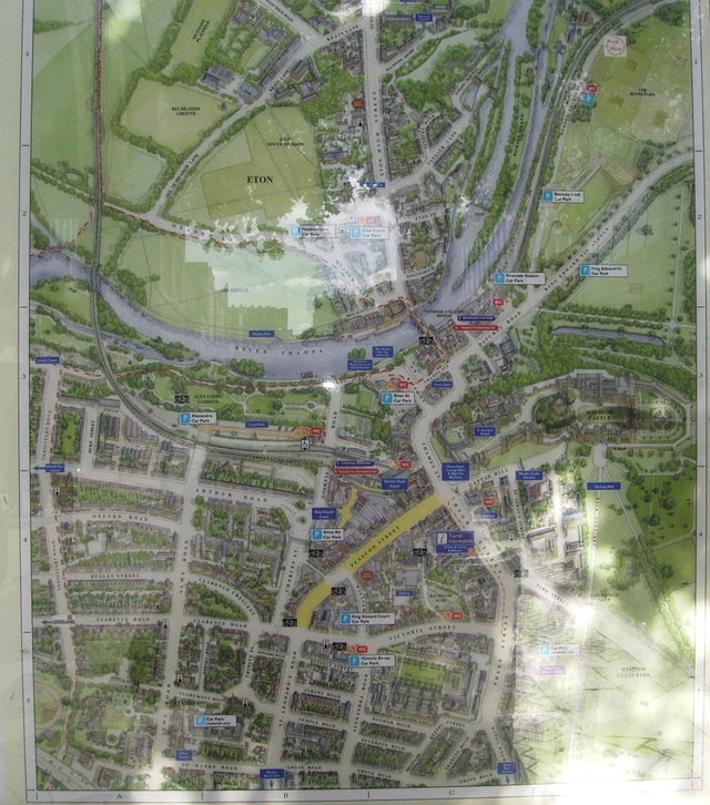 Mapa miasta Windsor