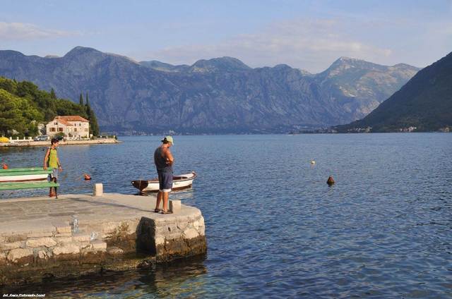Perast - góry nad morzem