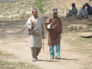Wieś w Bhutanie