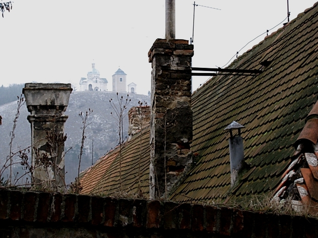 Mikulov widok na Święty Pagórek (Svatý kopeček)