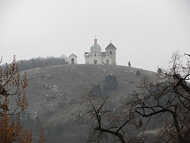 Mikulov widok na Święty Pagórek (Svatý kopeček)