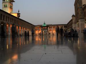 Meczet Umajjadów tuż przed zachodem słońca